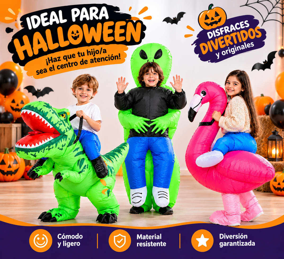 Disfraz Inflable Halloween– ¡El Disfraz que Hará Destacar a tu Pequeño!