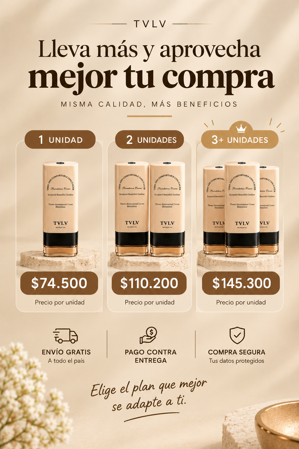 Base Corrector TVLV  3 En 1