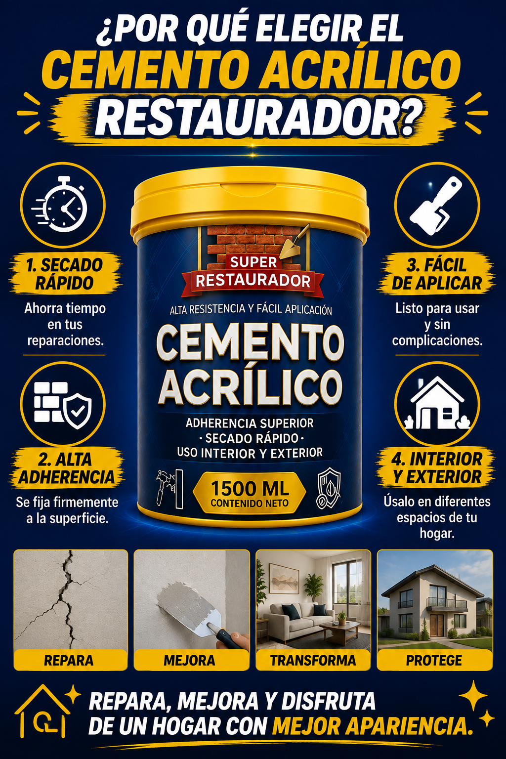 PROMO 2X1 Cemento Acrílico ProBuild