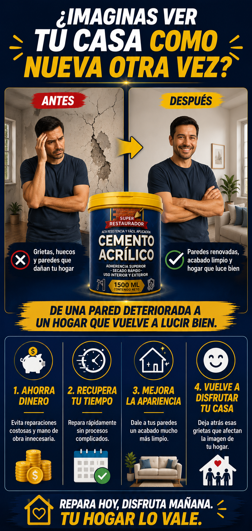 PROMO 2X1 Cemento Acrílico ProBuild