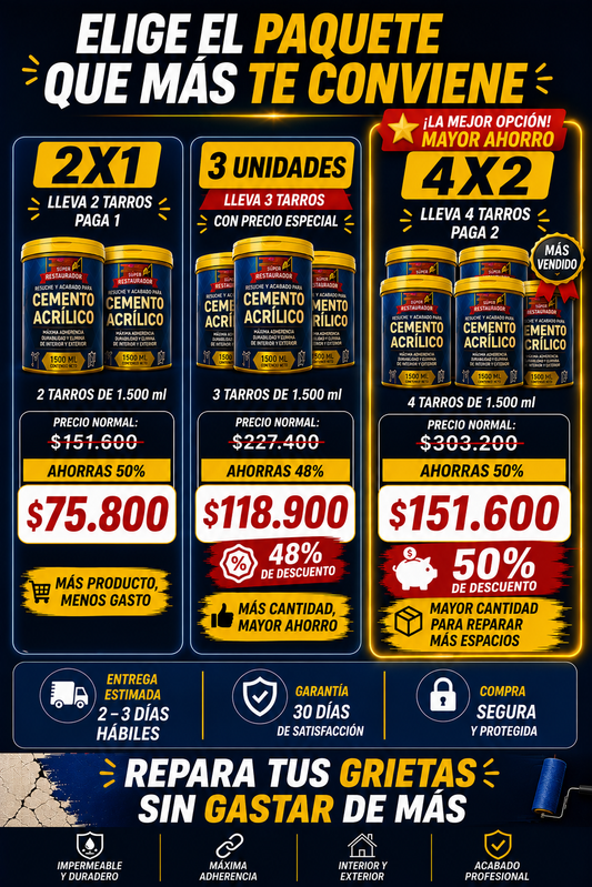 PROMO 2X1 Cemento Acrílico ProBuild